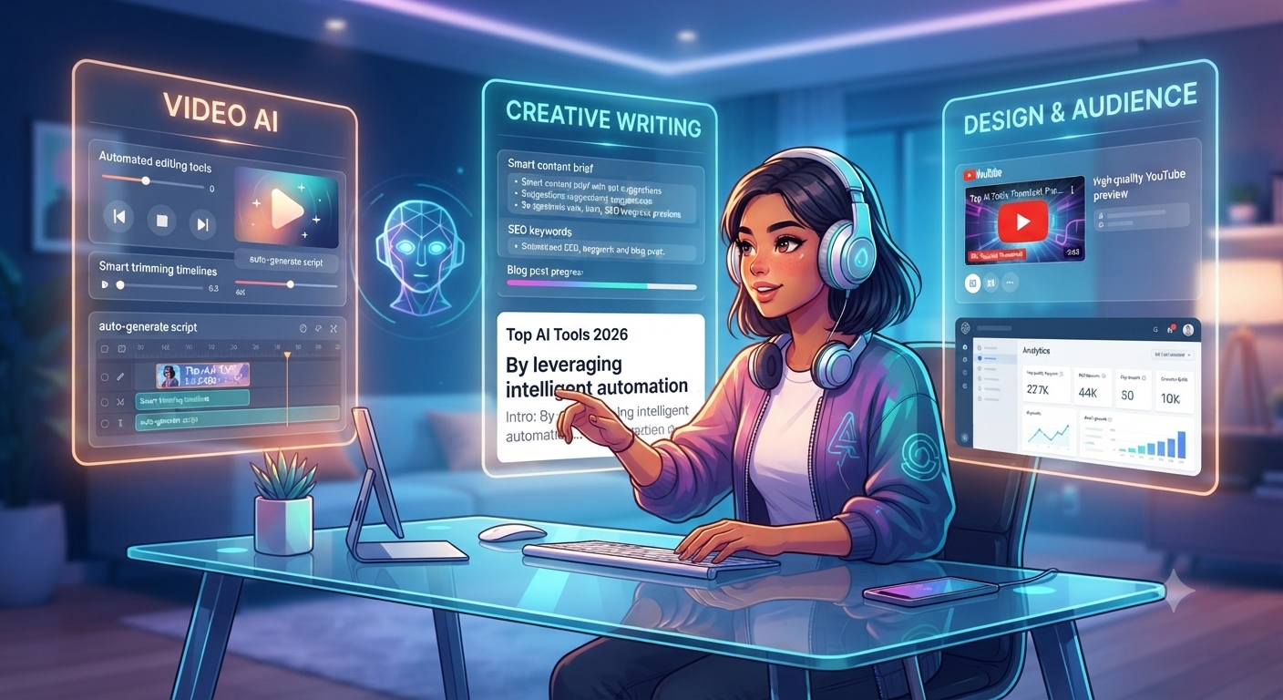 Top AI Tools Every Online Creators