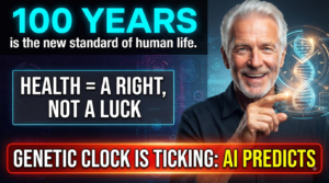 100 years is the new standard of human life graphic featuring health and longevity insights