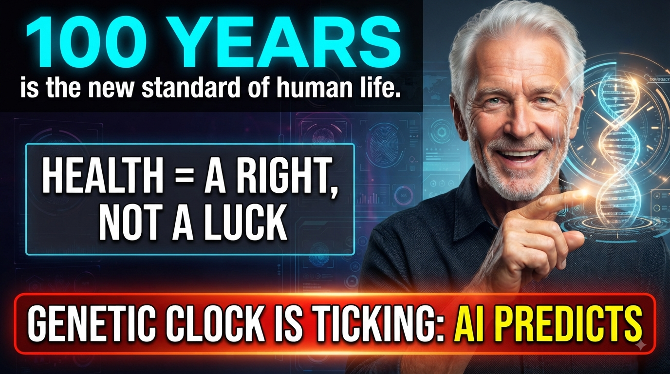 100 years is the new standard of human life graphic featuring health and longevity insights